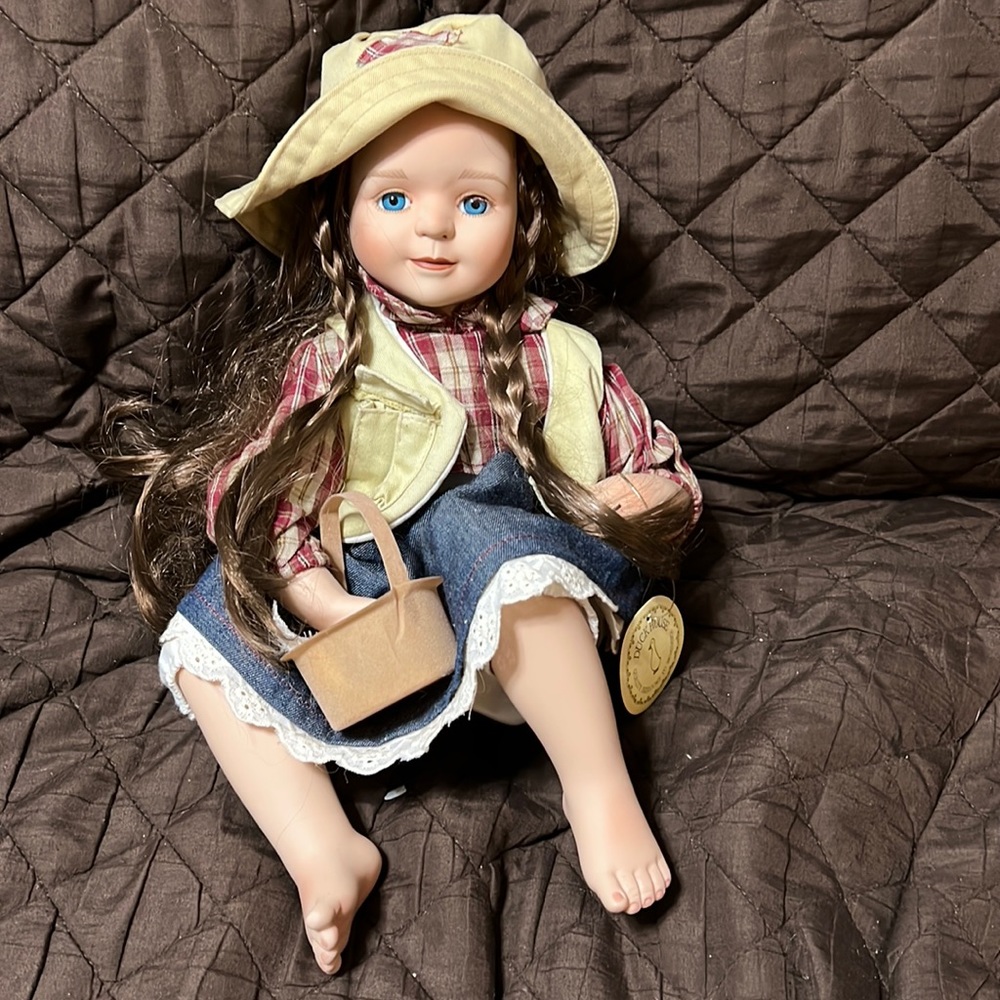 Duck House Porcelain Doll